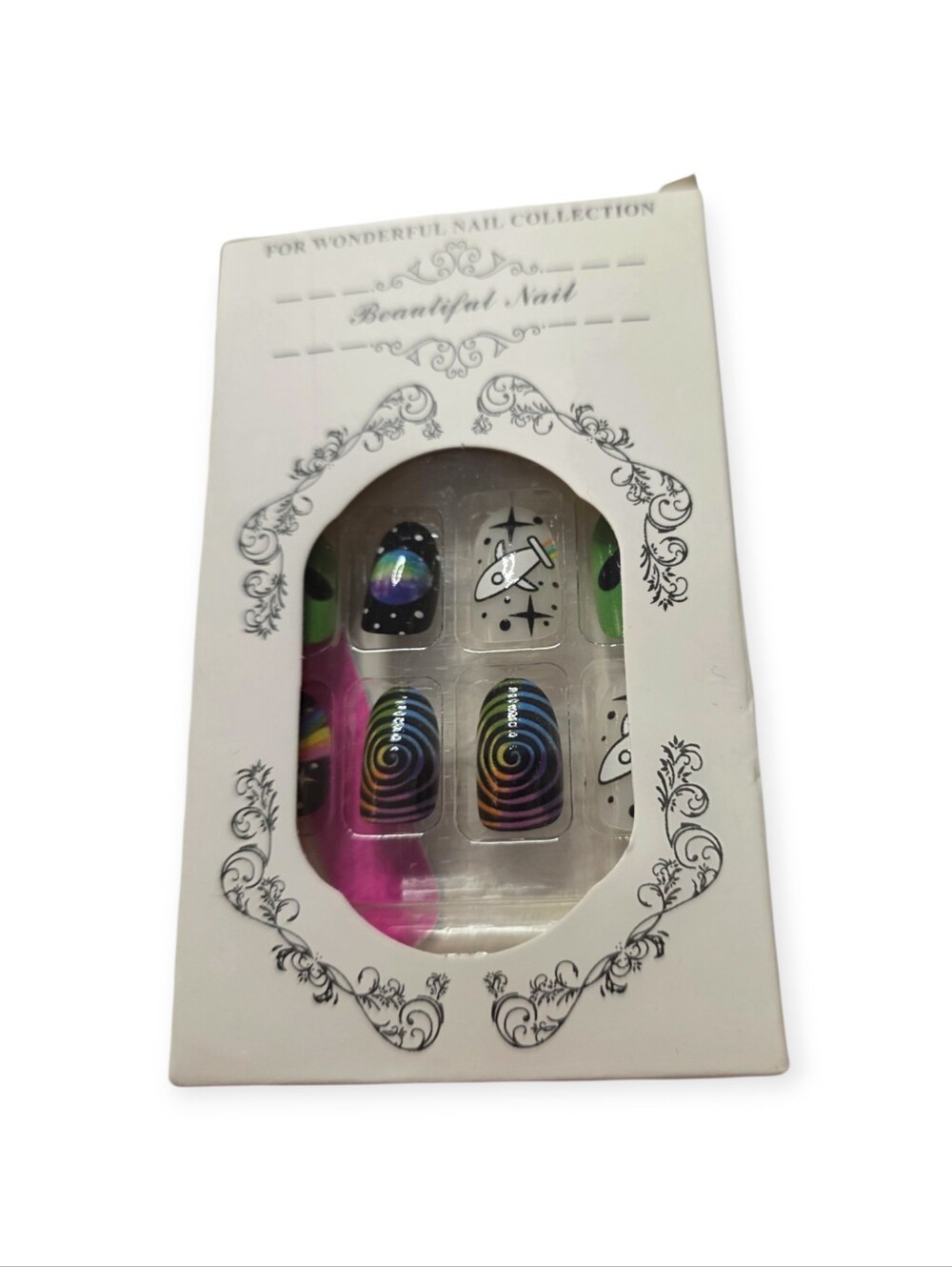 Galaxy Alien Universe Oval Press On Nails - 24 Count - Picture 3 of 4